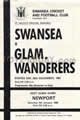 Swansea Glamorgan Wanderers 1987 memorabilia